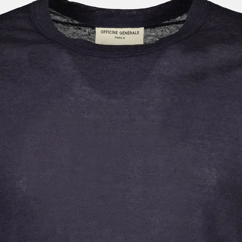 Officine GÉNÉRale Garment-Dyed Linen T-Shirt