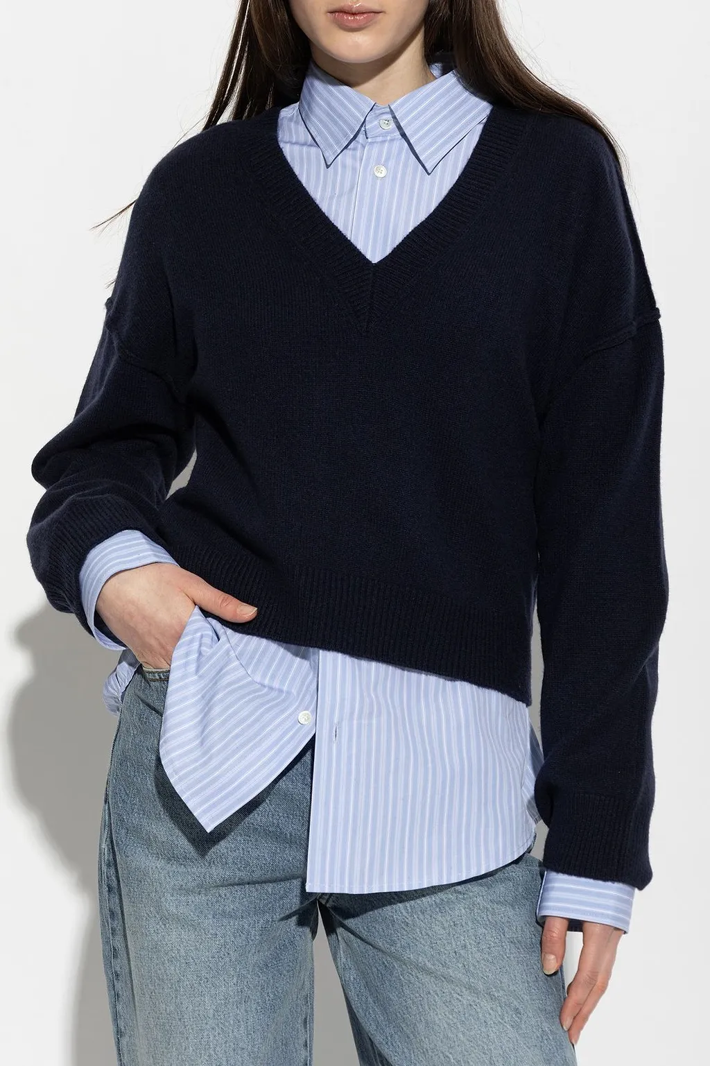 Misty V-Neck Knitted Sweater