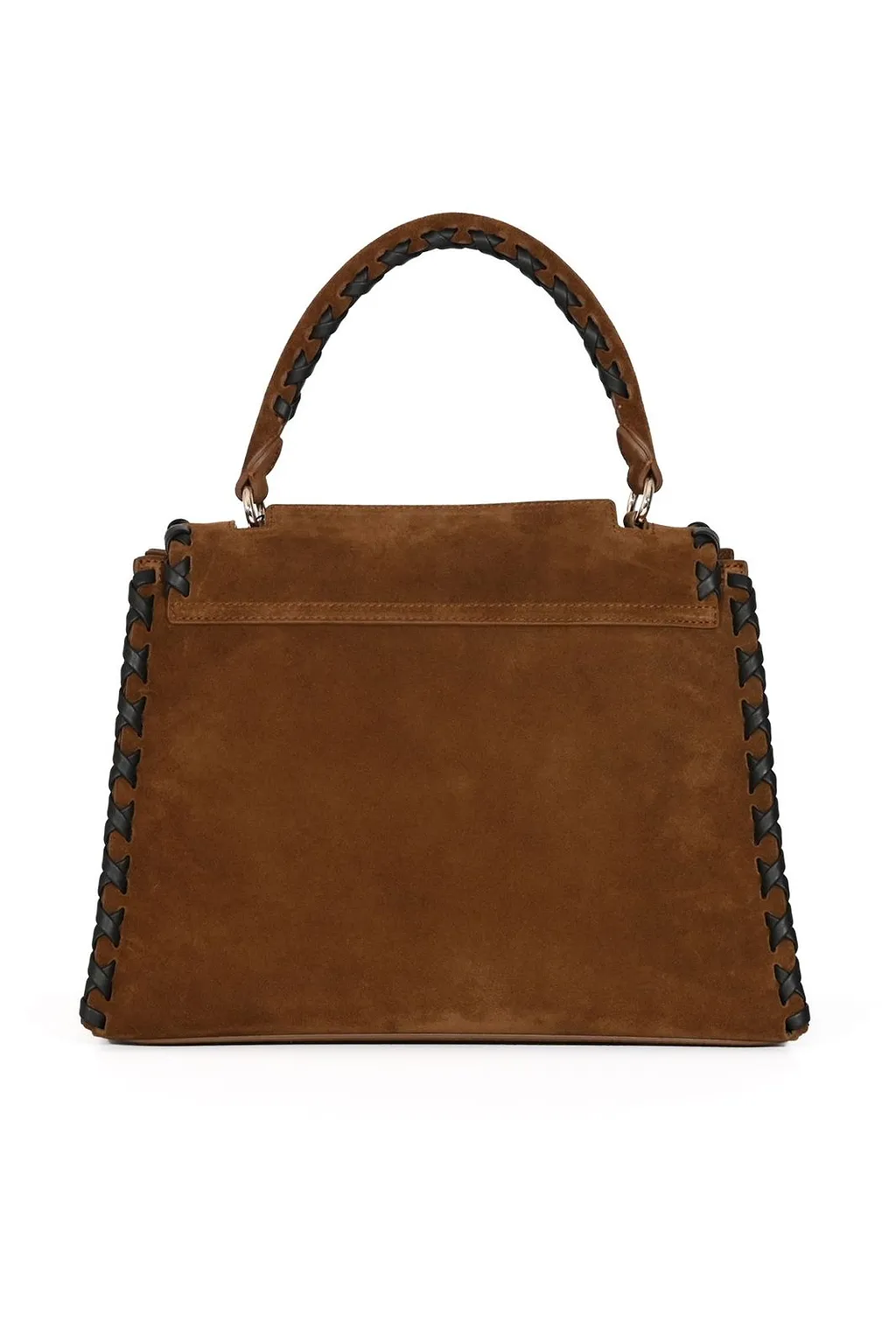 Orciani Whipstitched Top Handle Shoulder Bag