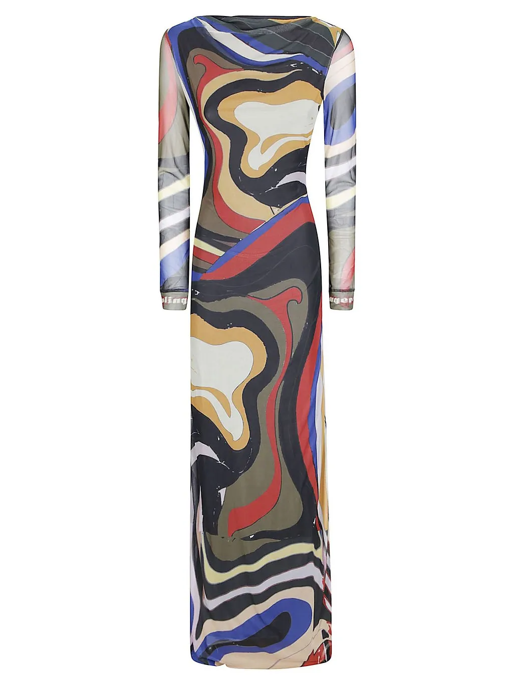 Ottolinger Printed Mesh Maxi Dress