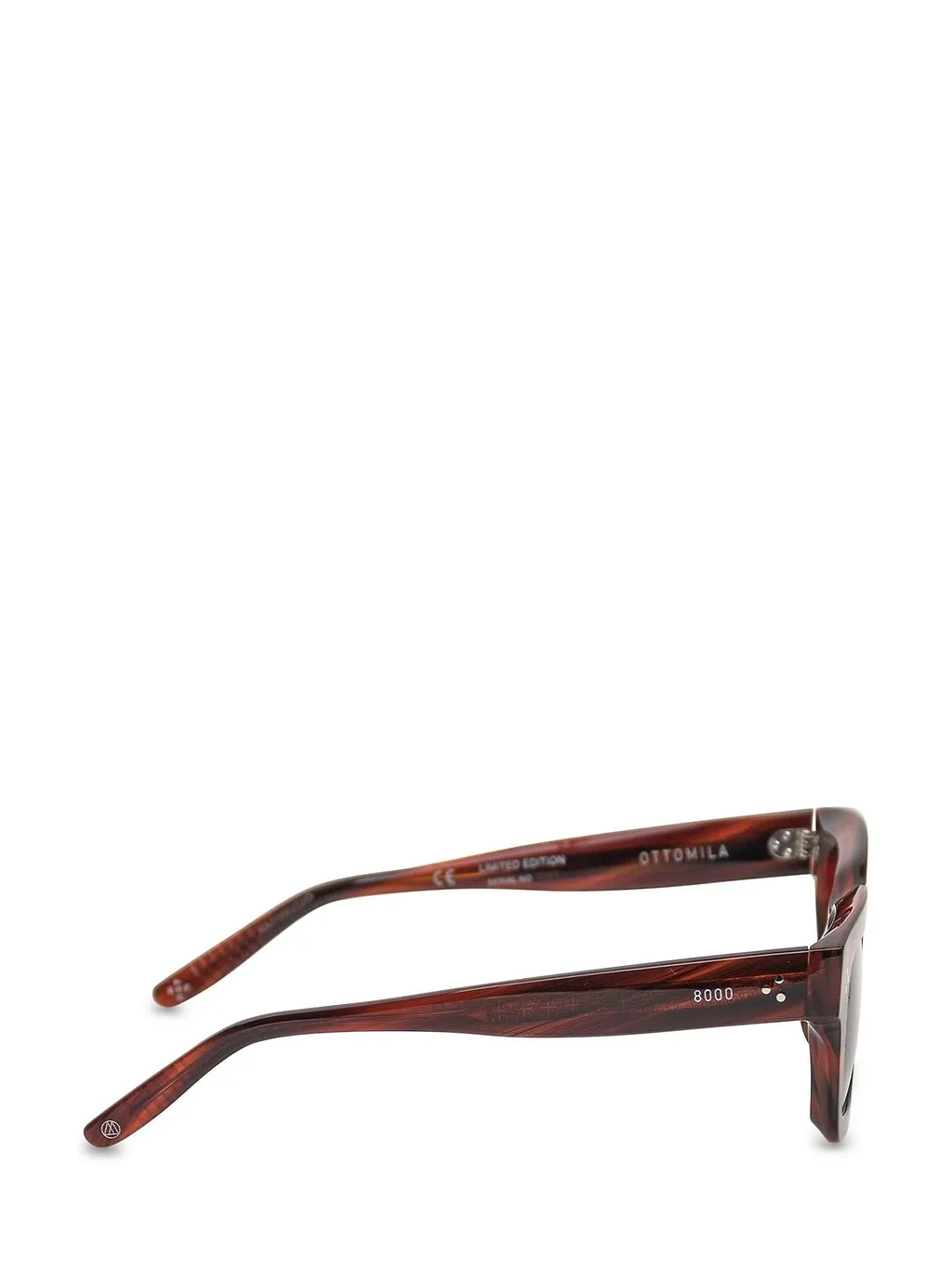 Ottomila Stingerfiammato Rectangular Sunglasses