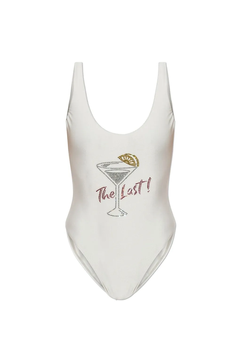 Crystal Motif One-Piece Swimsuit