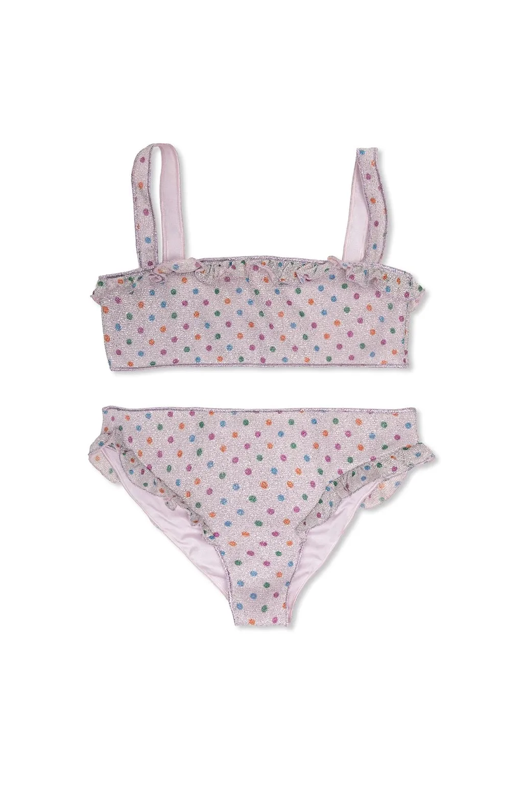 OsÉRee Kids Ruffled Glitter Bikini