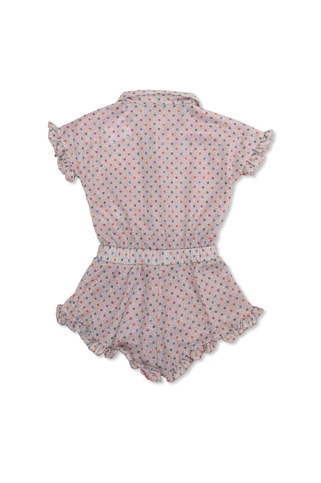 OsÉRee Kids Ruffled Printed Jumpsuit