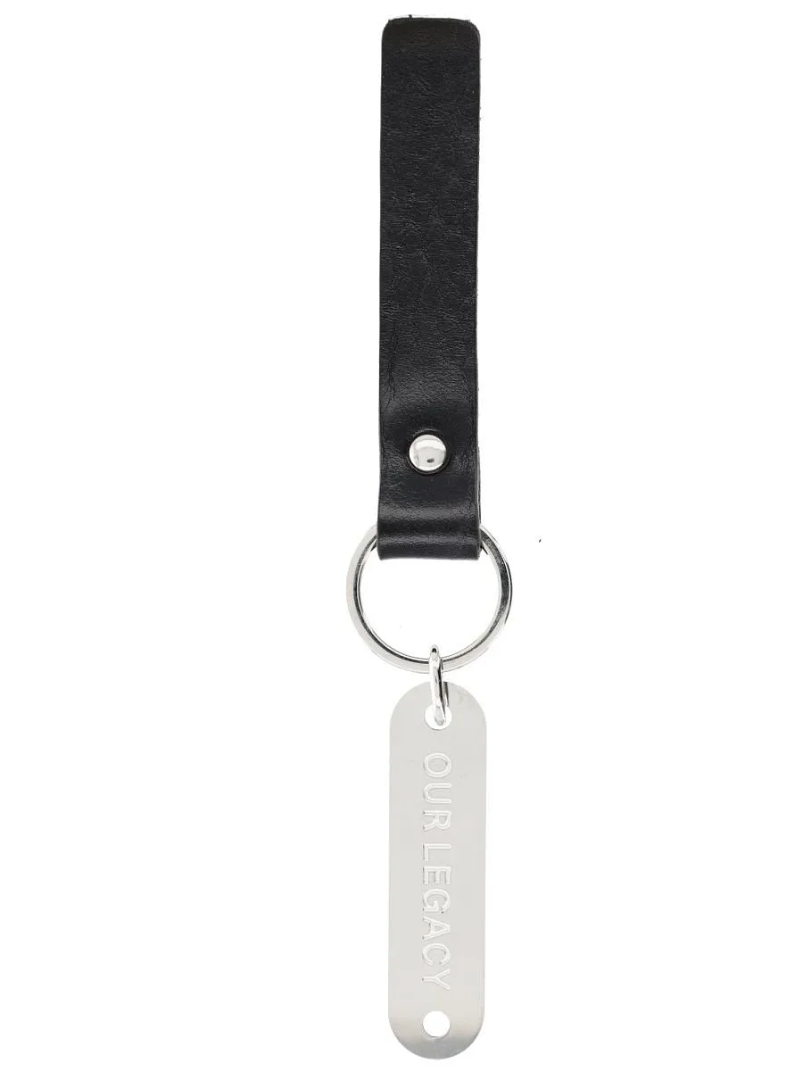 Our Legacy Logo Tag Leather Keyring