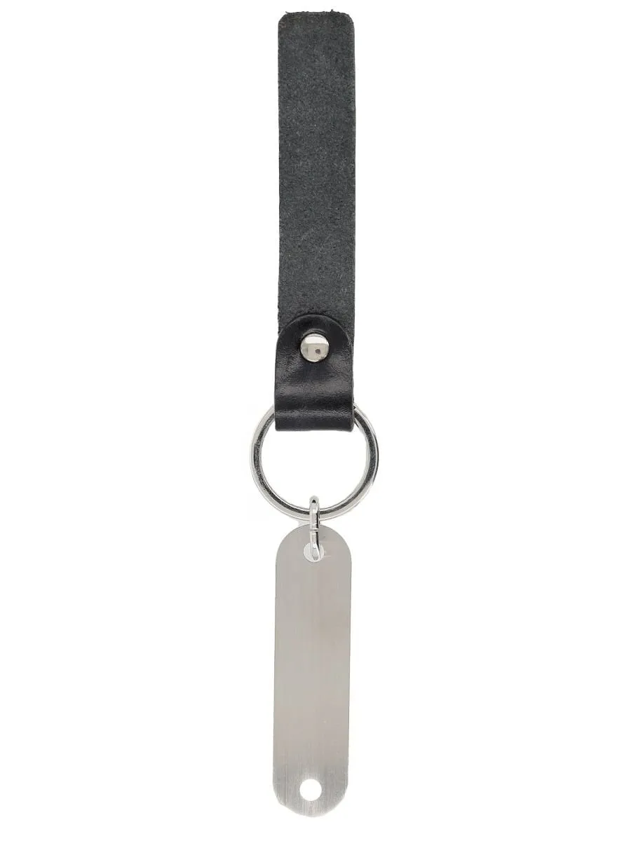 Our Legacy Logo Tag Leather Keyring