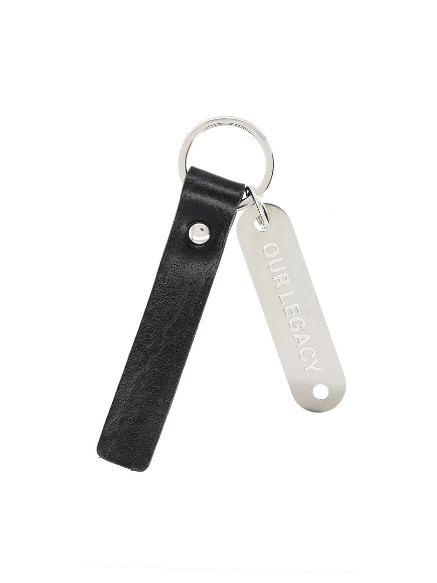 Our Legacy Logo Tag Leather Keyring