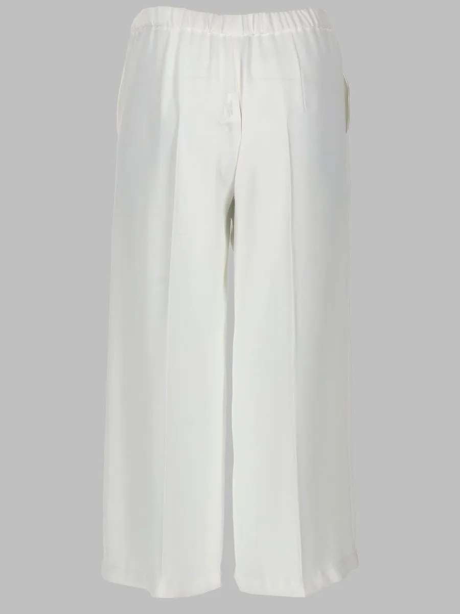 One Straight-Leg Elastic-Waist Pants