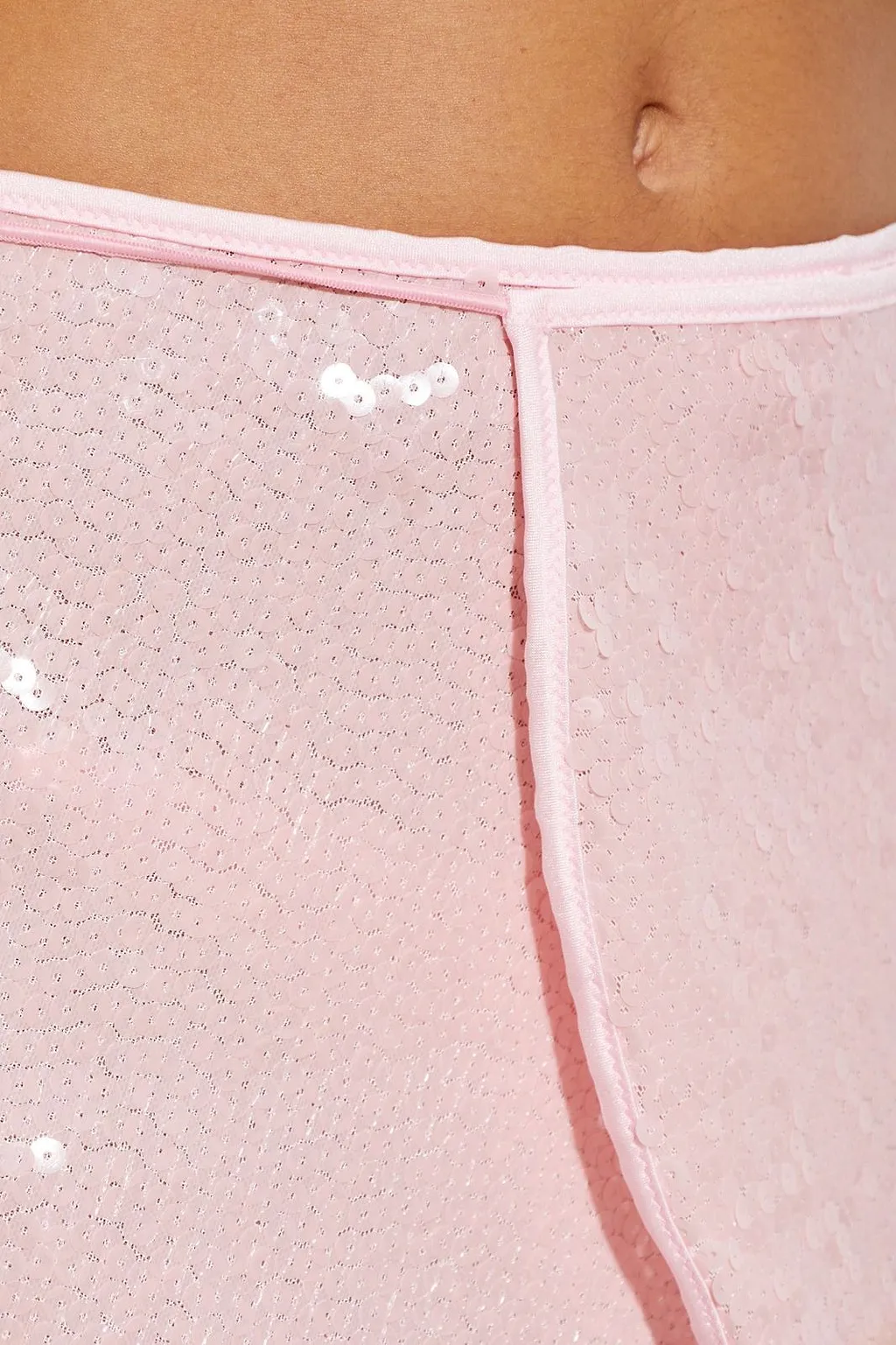 Sequin Wrap Beach Skirt