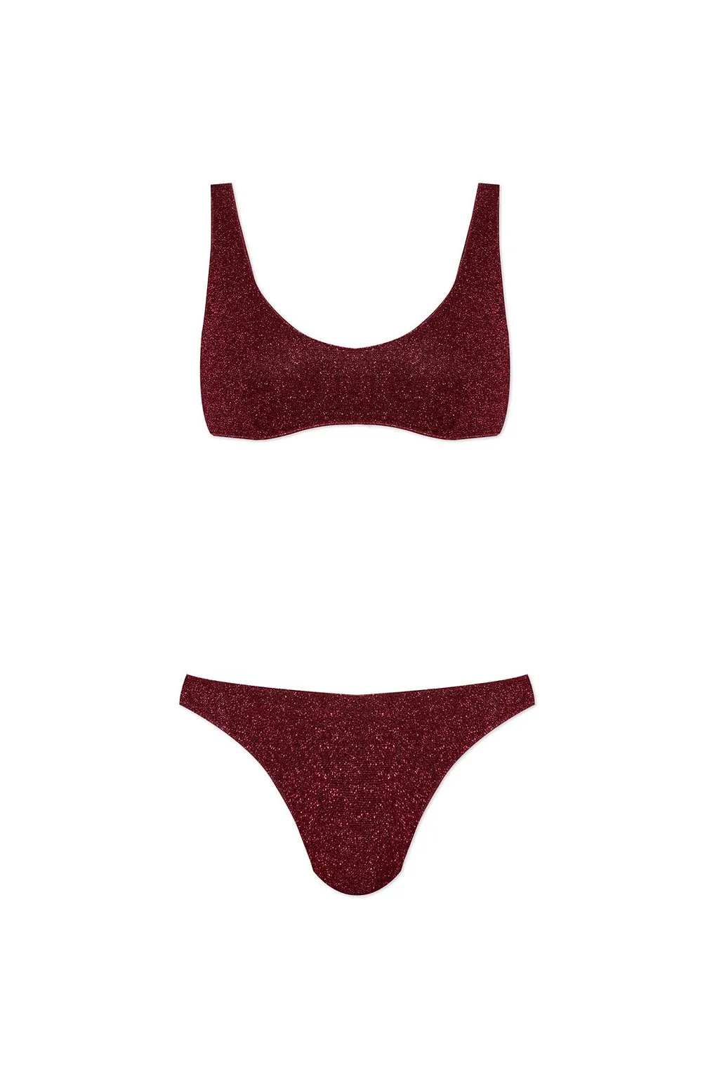 OsÉRee Sequined Two Piece Swimsuit