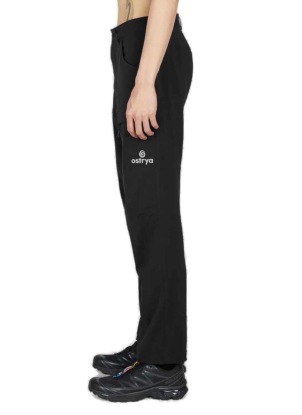 Ostrya Yarrow Logo-Printed Mid-Rise Trousers