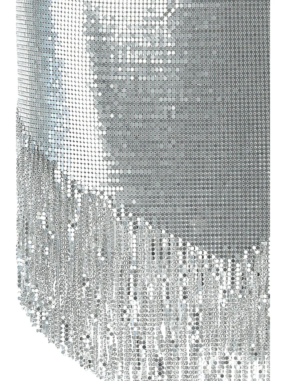 Paco Rabanne Asymmetric Hem Fringed Mini Skirt