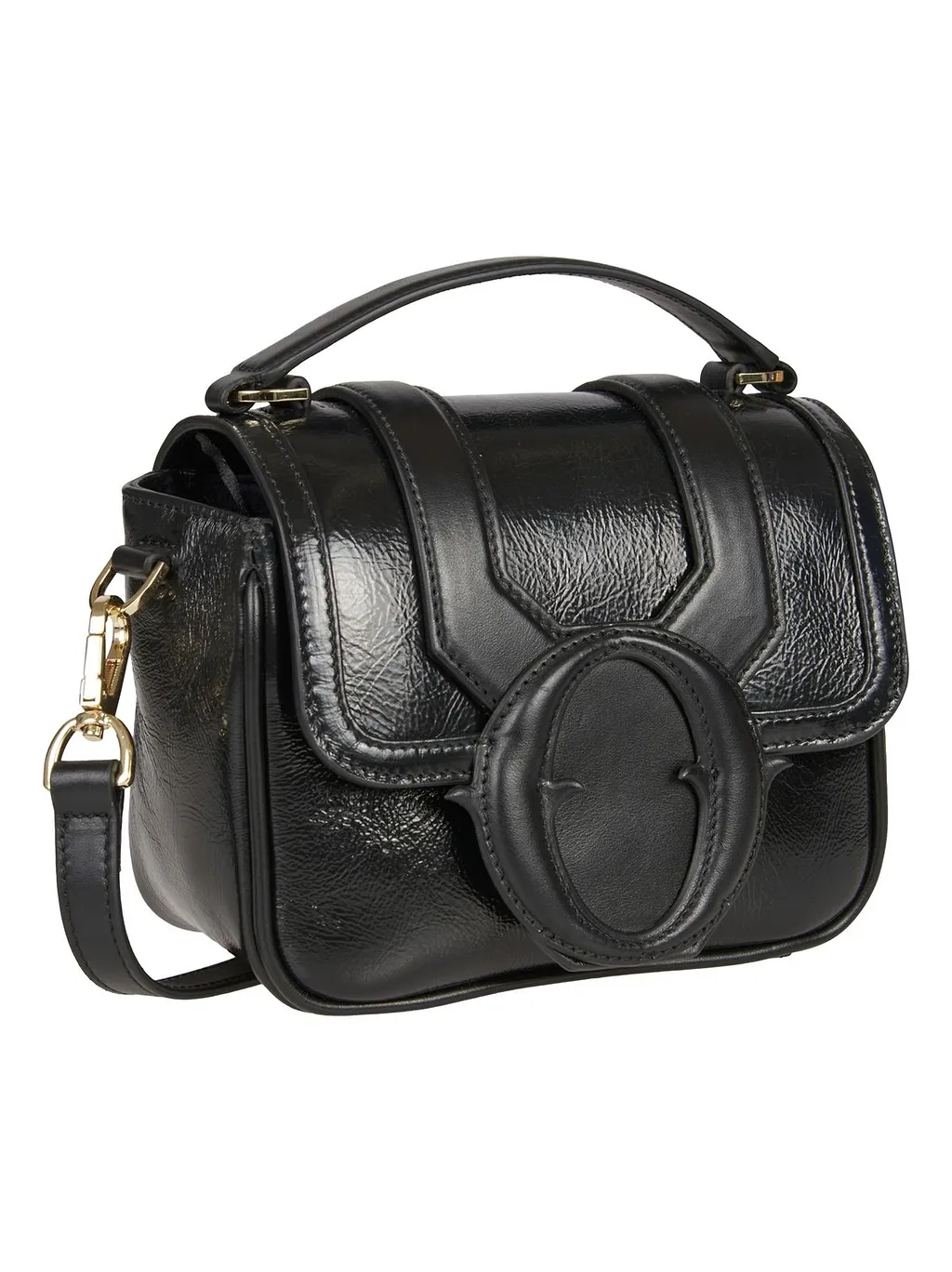 Ottod'ame Oval Flap Shoulder Bag