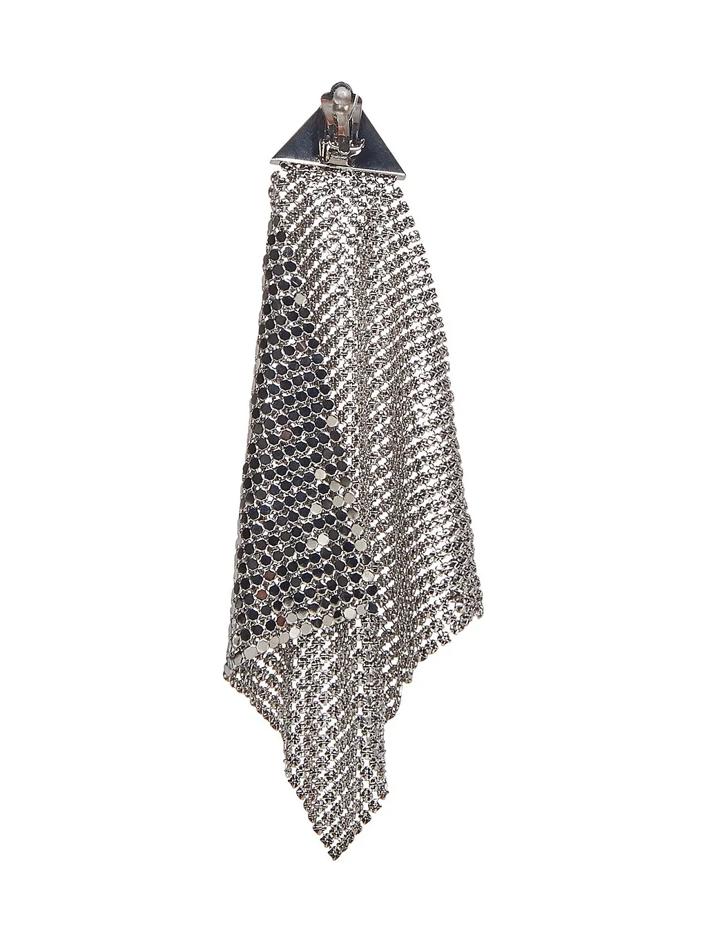 Flow Pixel Embellished Mesh Drop Earring