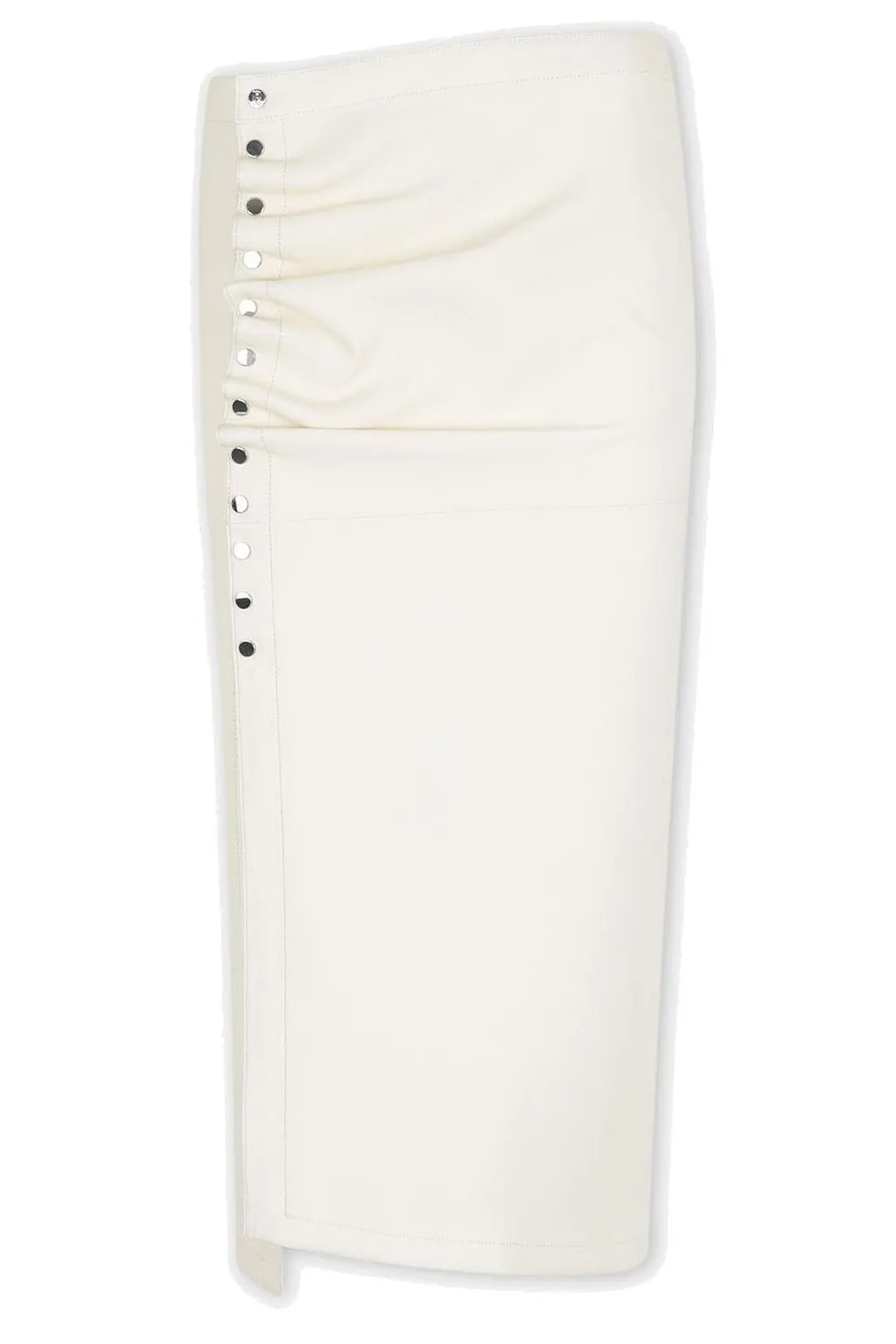 Paco Rabanne Gathered Detailed Midi Skirt