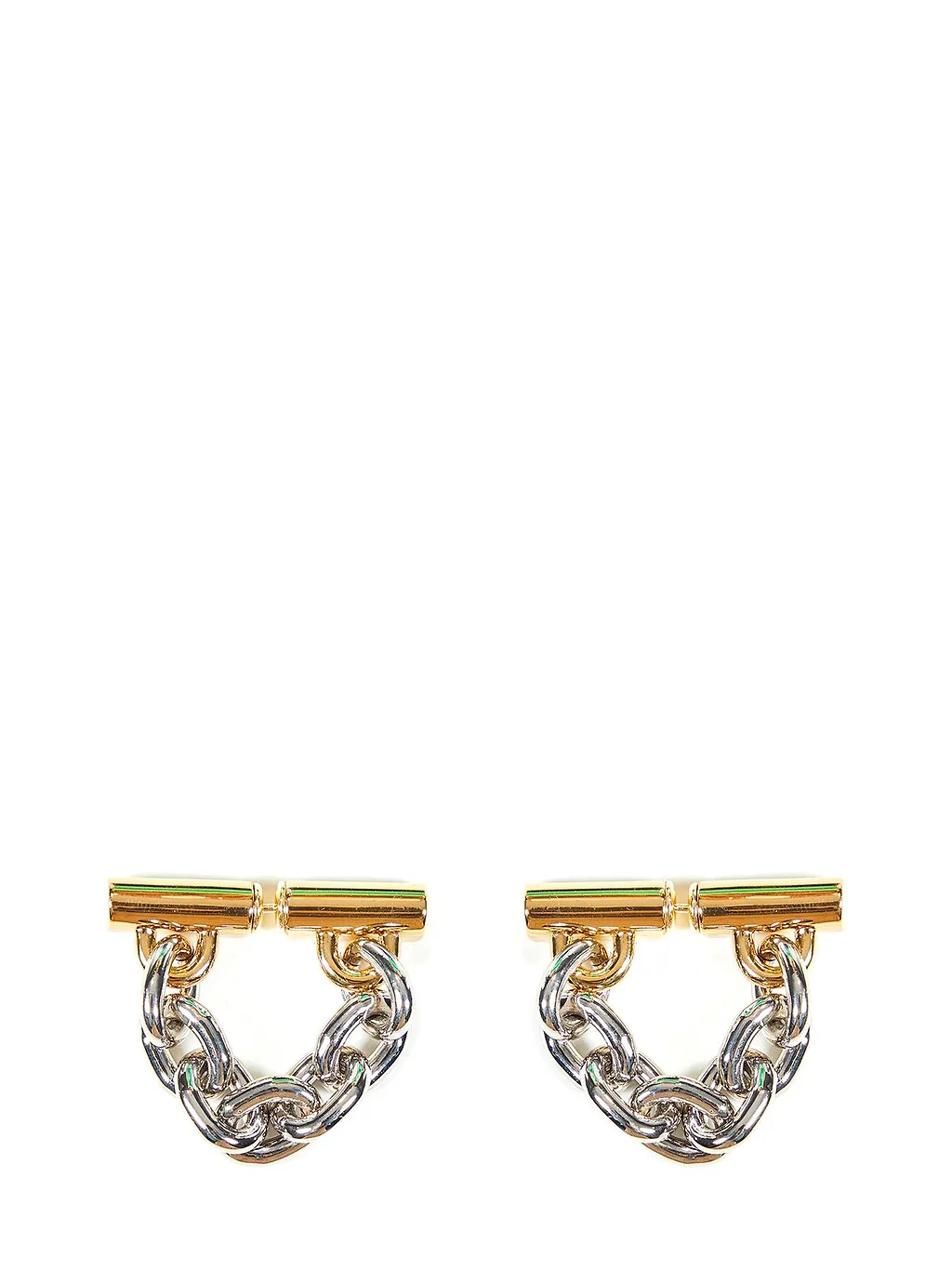Paco Rabanne Logo-Engraved Chain-Linked Earrings
