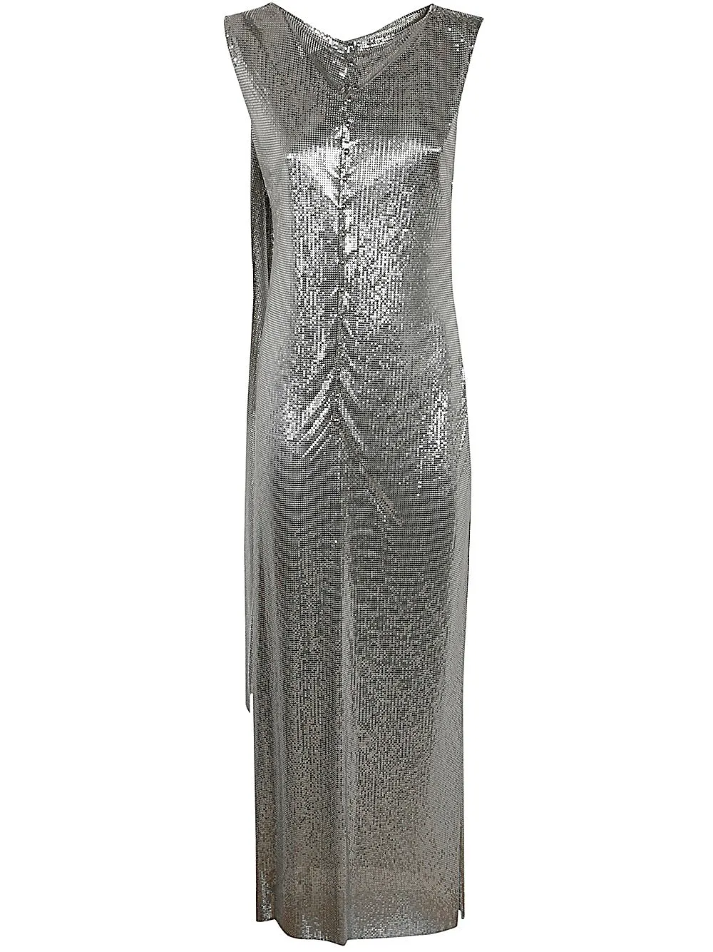Paco Rabanne Metallic Effect Sleeveless Dress