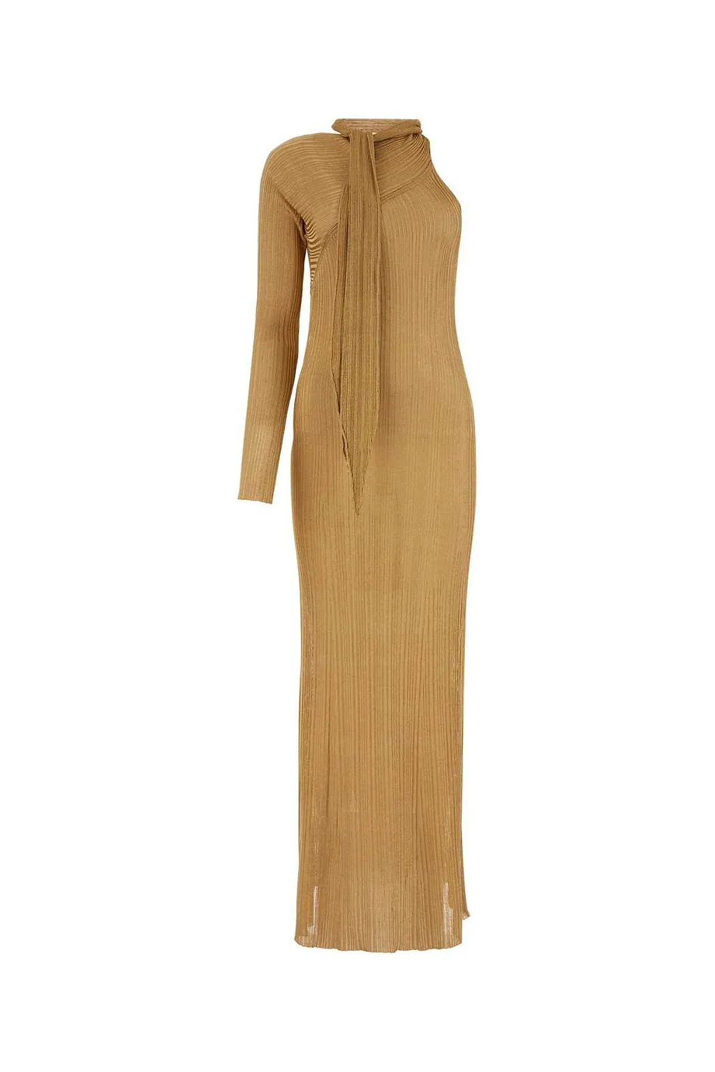 Paco Rabanne One-Shoulder Knot Detailed Maxi Dress