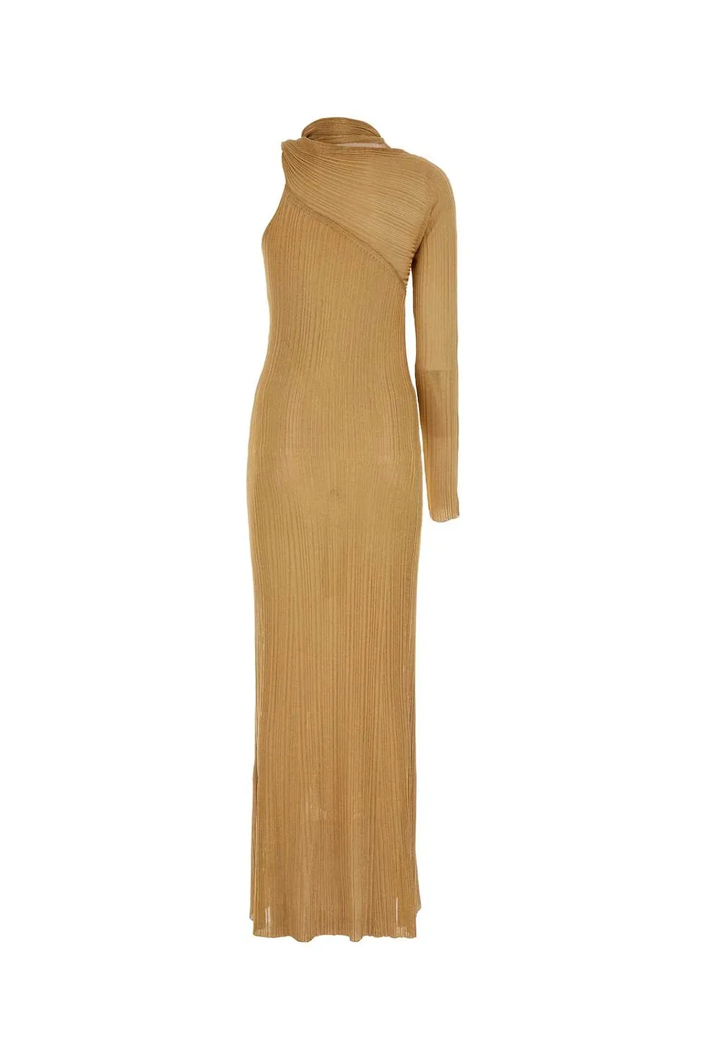 Paco Rabanne One-Shoulder Knot Detailed Maxi Dress