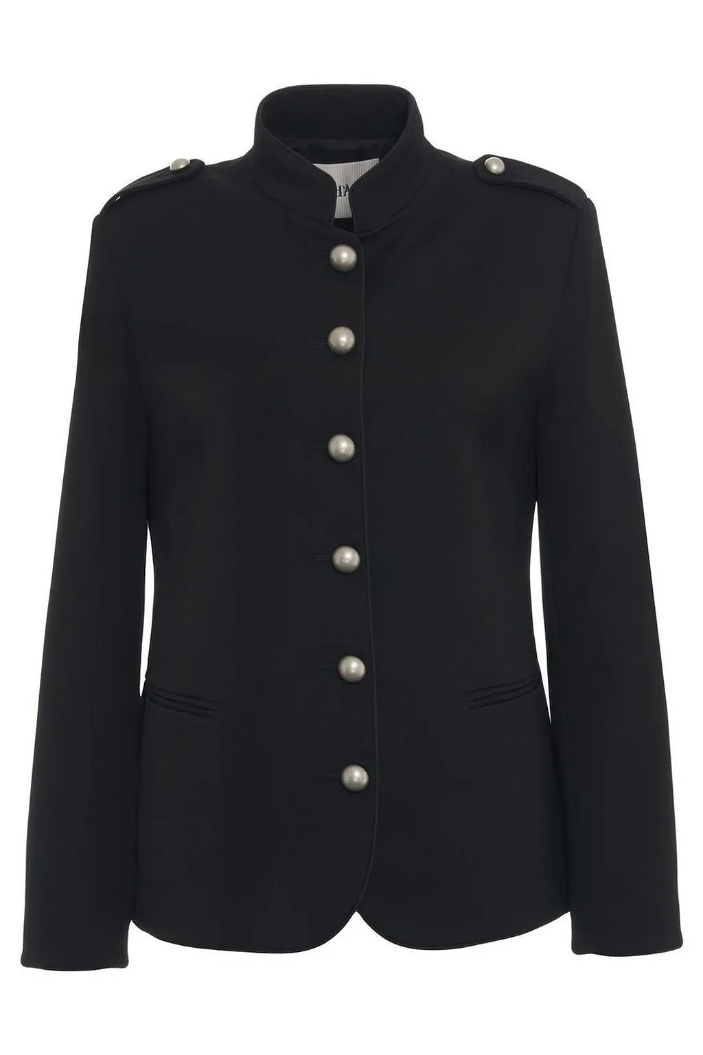 Ottod'ame Stand Collar Buttoned Blazer