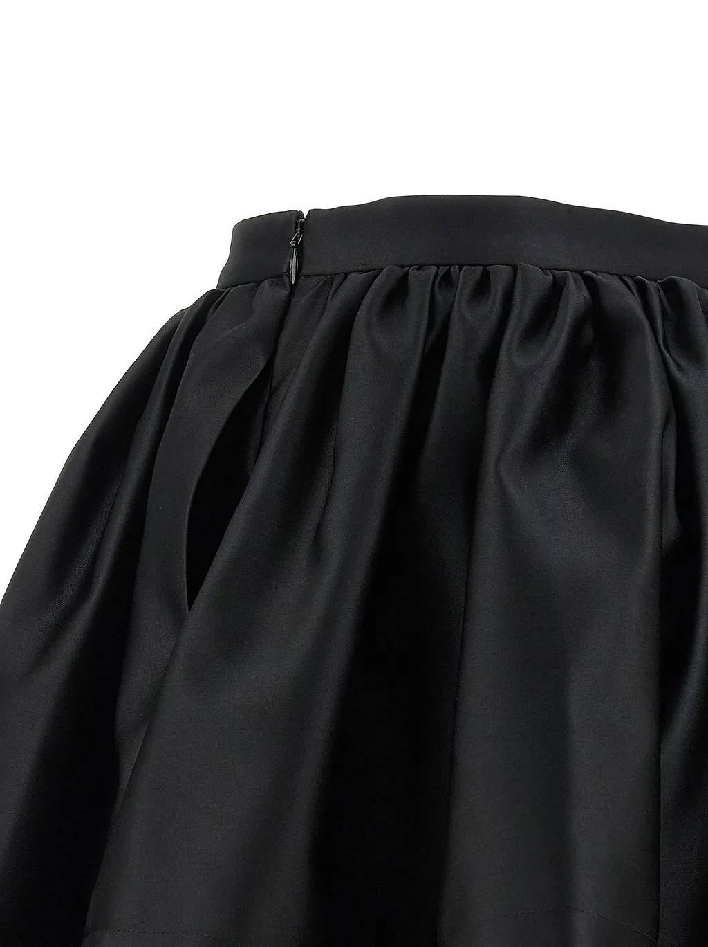 Pleated Balloon Mini Skirt