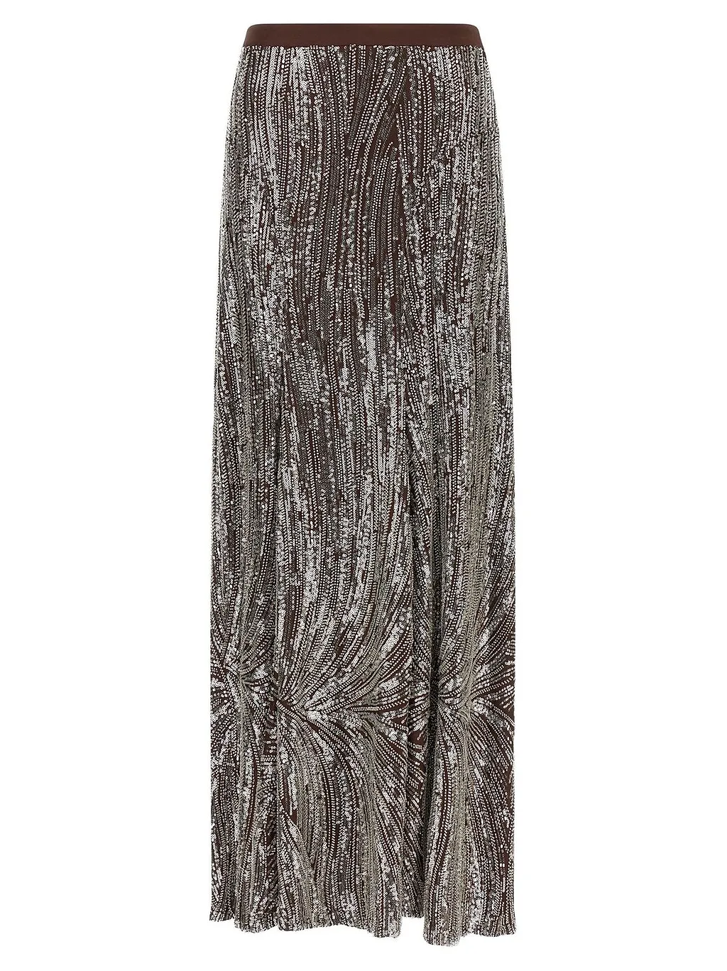 Paco Rabanne Sequin Pearl Long Skirt