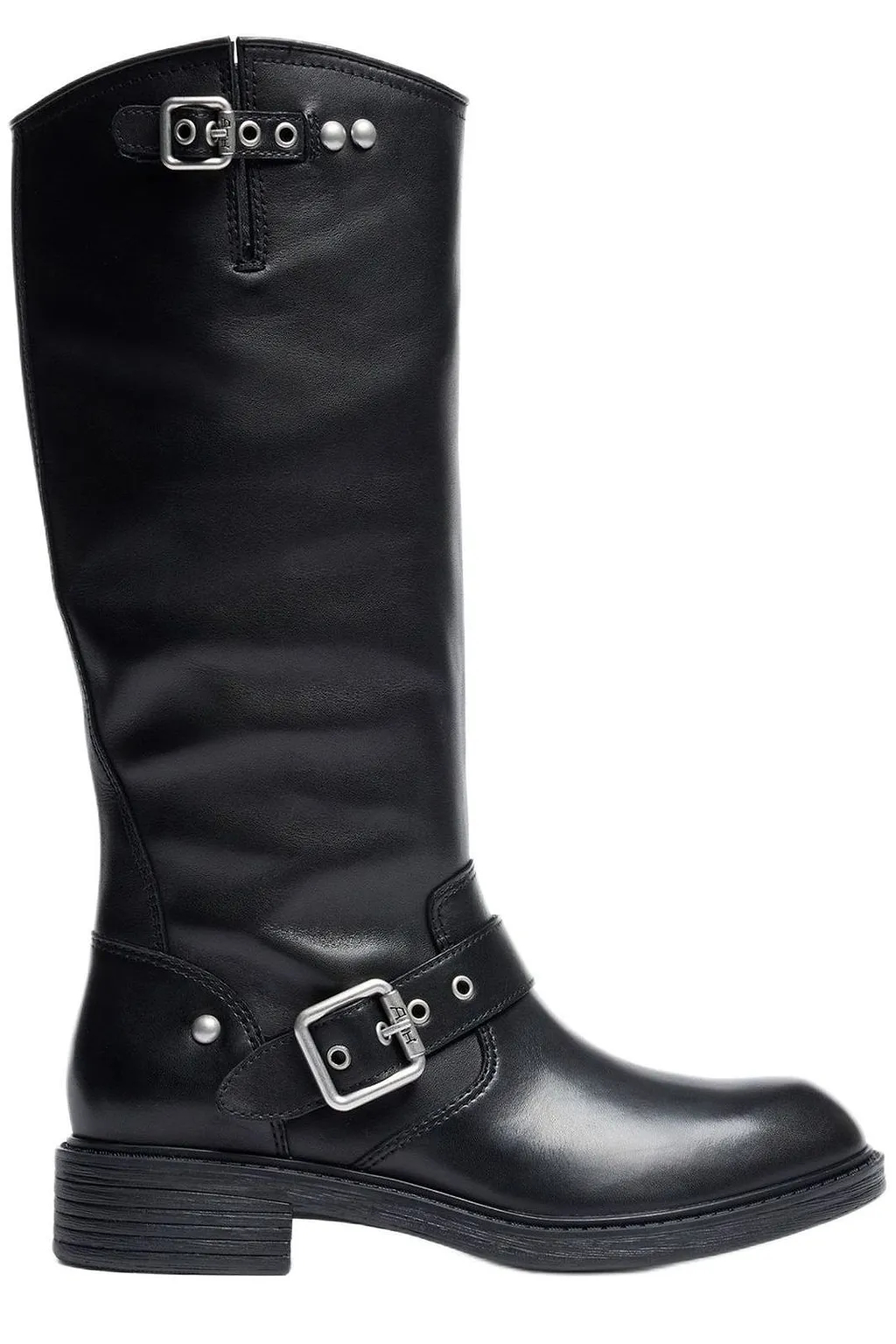 Ash Freesia Tall Leather Moto Booties
