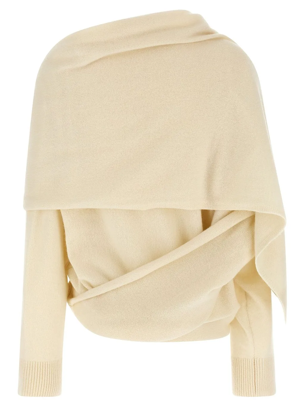 Alida Scarf-Detail Knitted Sweater