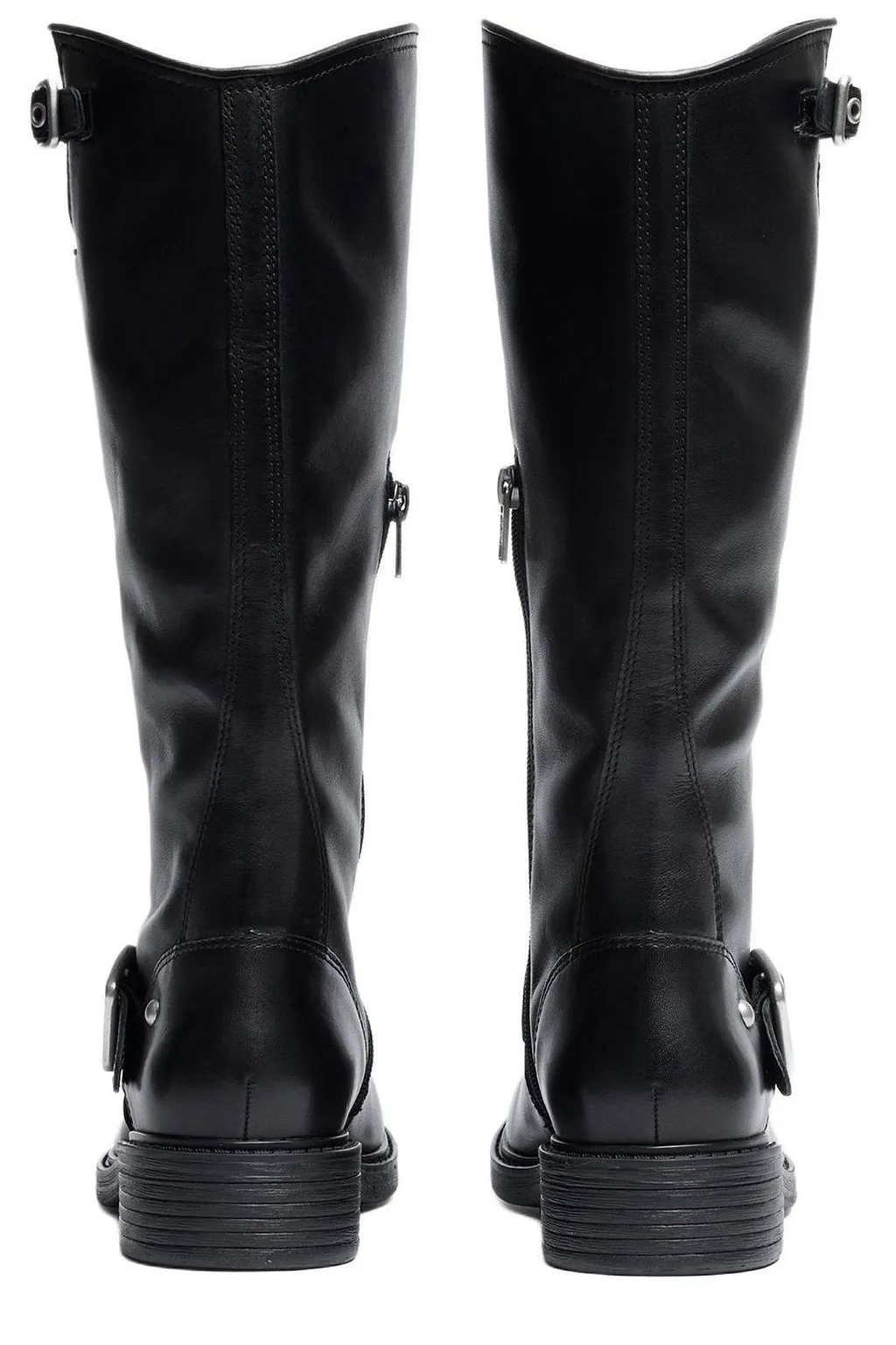 Ash Freesia Tall Leather Moto Booties