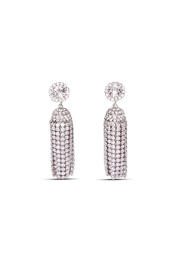 Paco Rabanne Studded Embellished Tassel Earrings