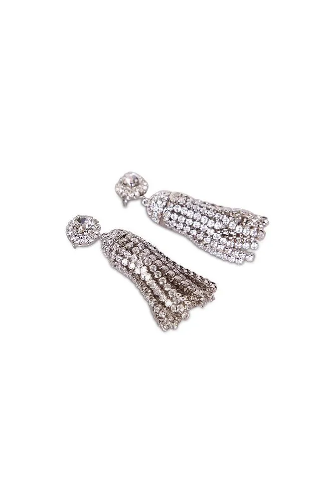 Paco Rabanne Studded Embellished Tassel Earrings