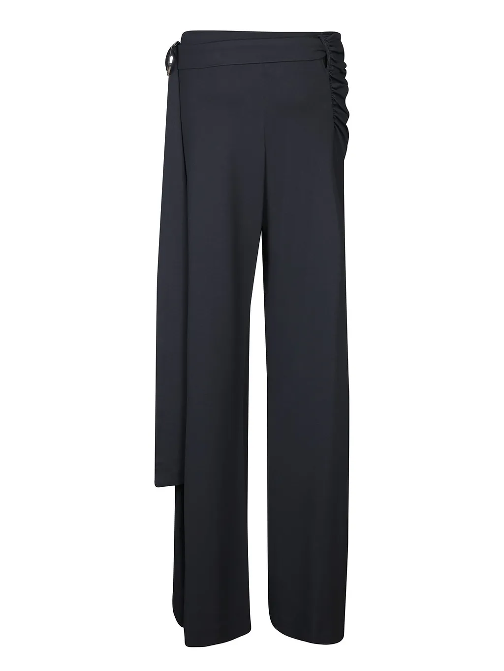 Paco Rabanne Wraparound High-Rise Palazzo Pants