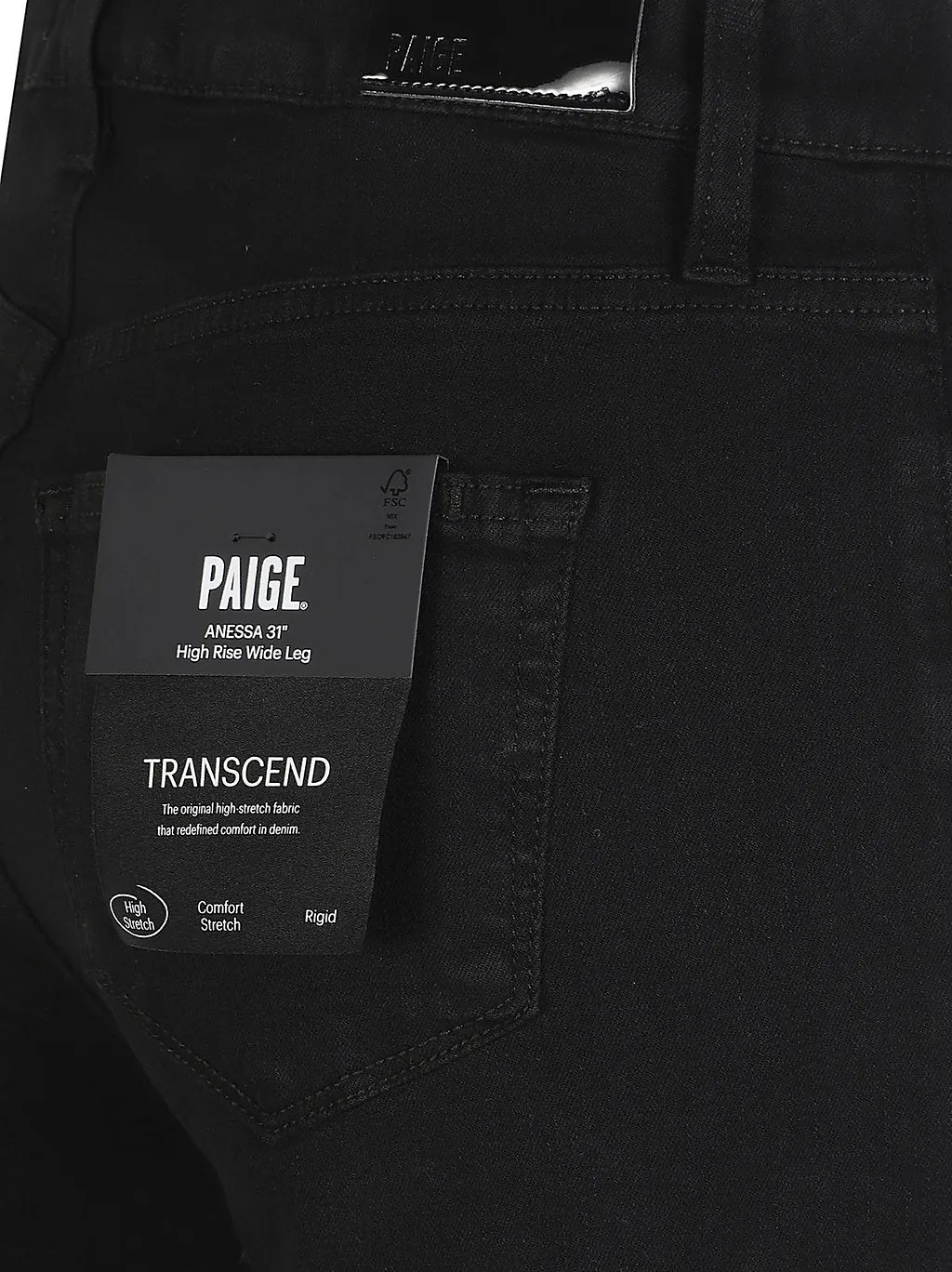 Paige Anessa High Rise Wide Leg Jeans
