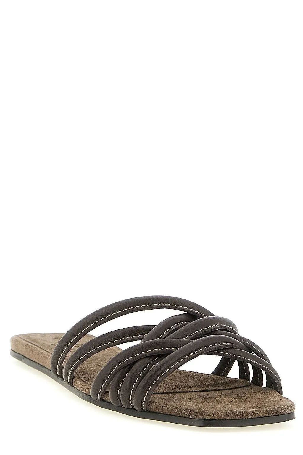 Brunello Cucinelli Strappy Slides