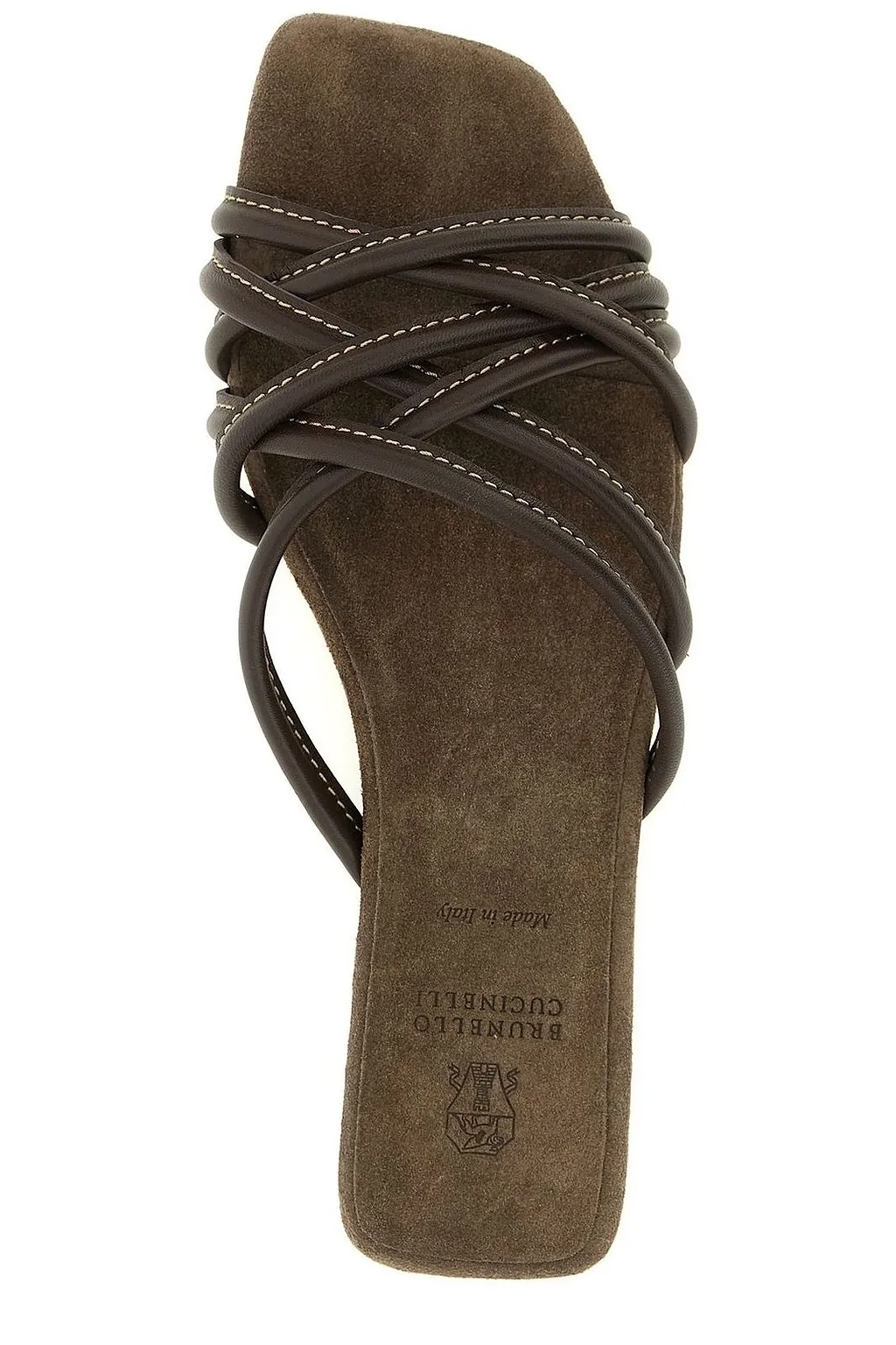 Brunello Cucinelli Strappy Slides