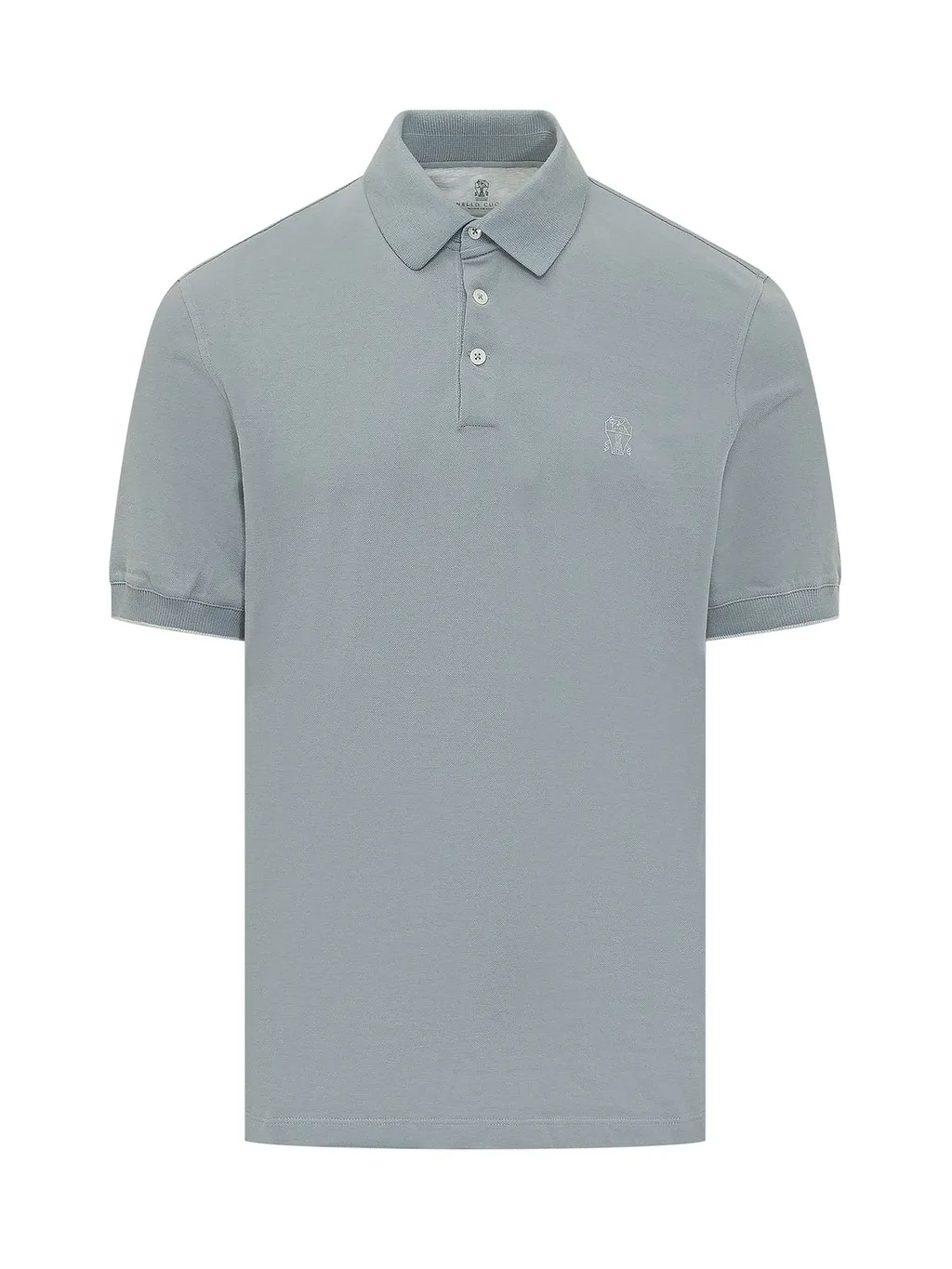 Brunello Cucinelli Logo Detailed Short Sleeved Polo Shirt