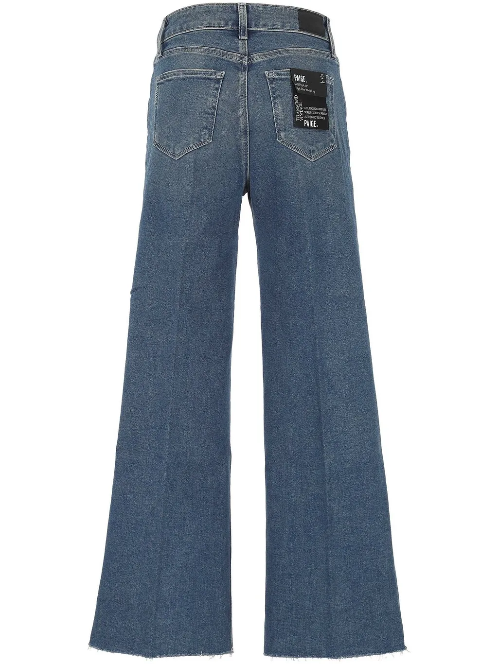 Paige Raw Hem Wide-Leg Jeans