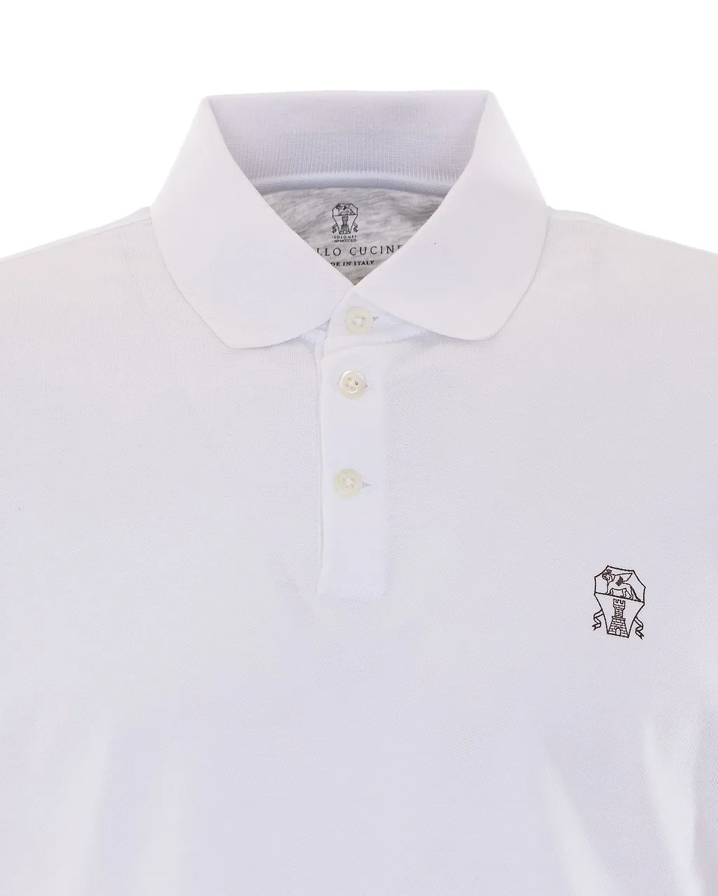 Brunello Cucinelli Logo-Embroidered Polo Shirt
