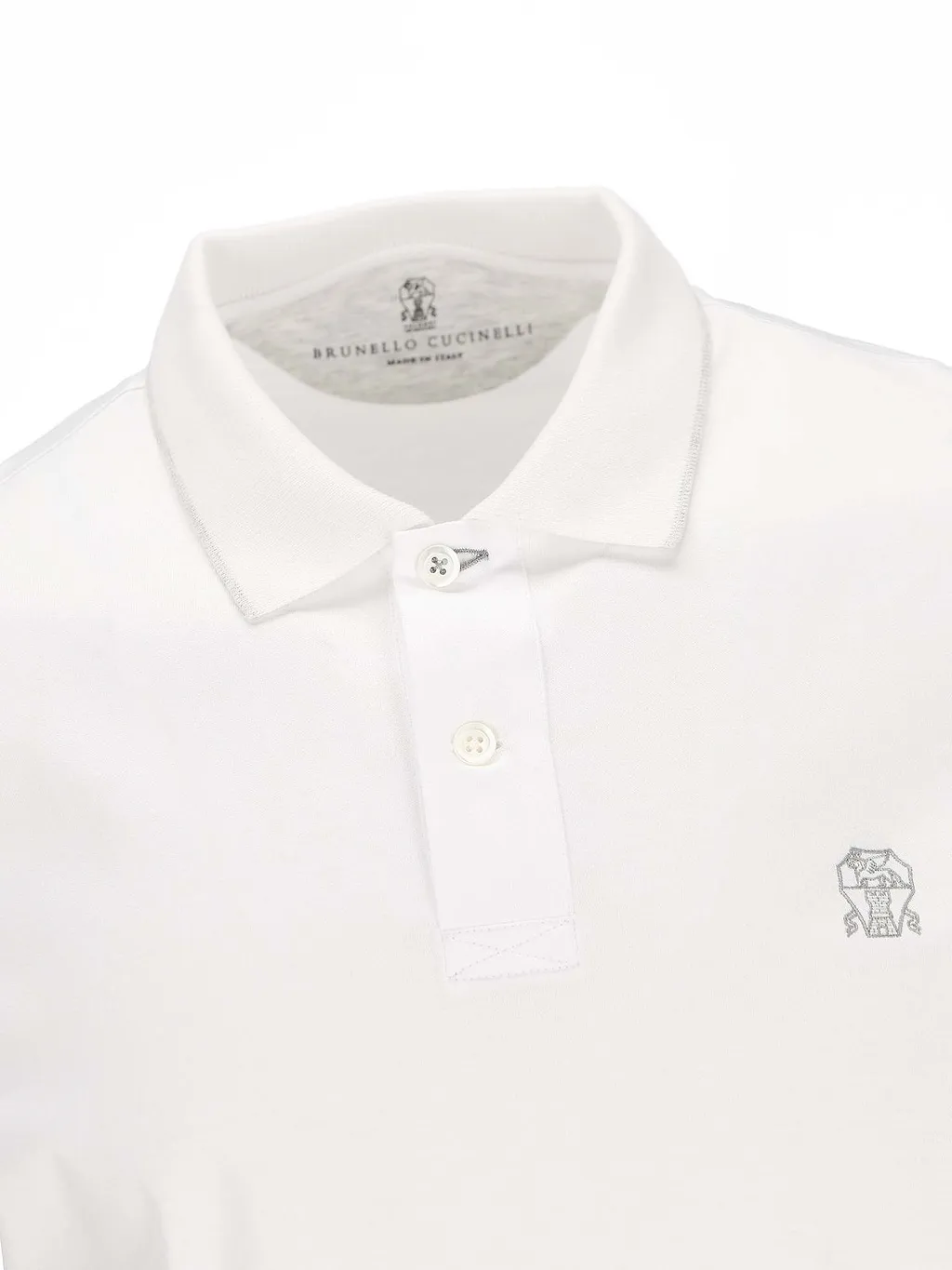Brunello Cucinelli Logo Embroidered Short-Sleeved Polo Shirt