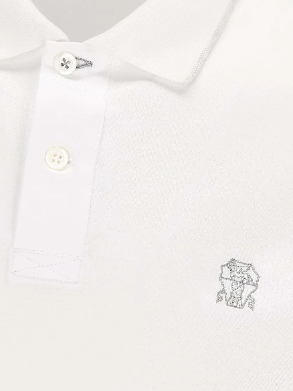 Brunello Cucinelli Logo Embroidered Short-Sleeved Polo Shirt