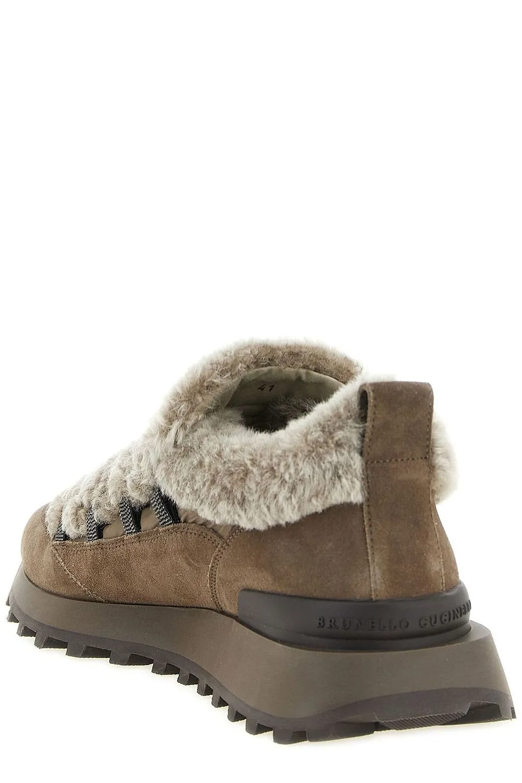 Brunello Cucinelli Monile Shearling Slip-Ons