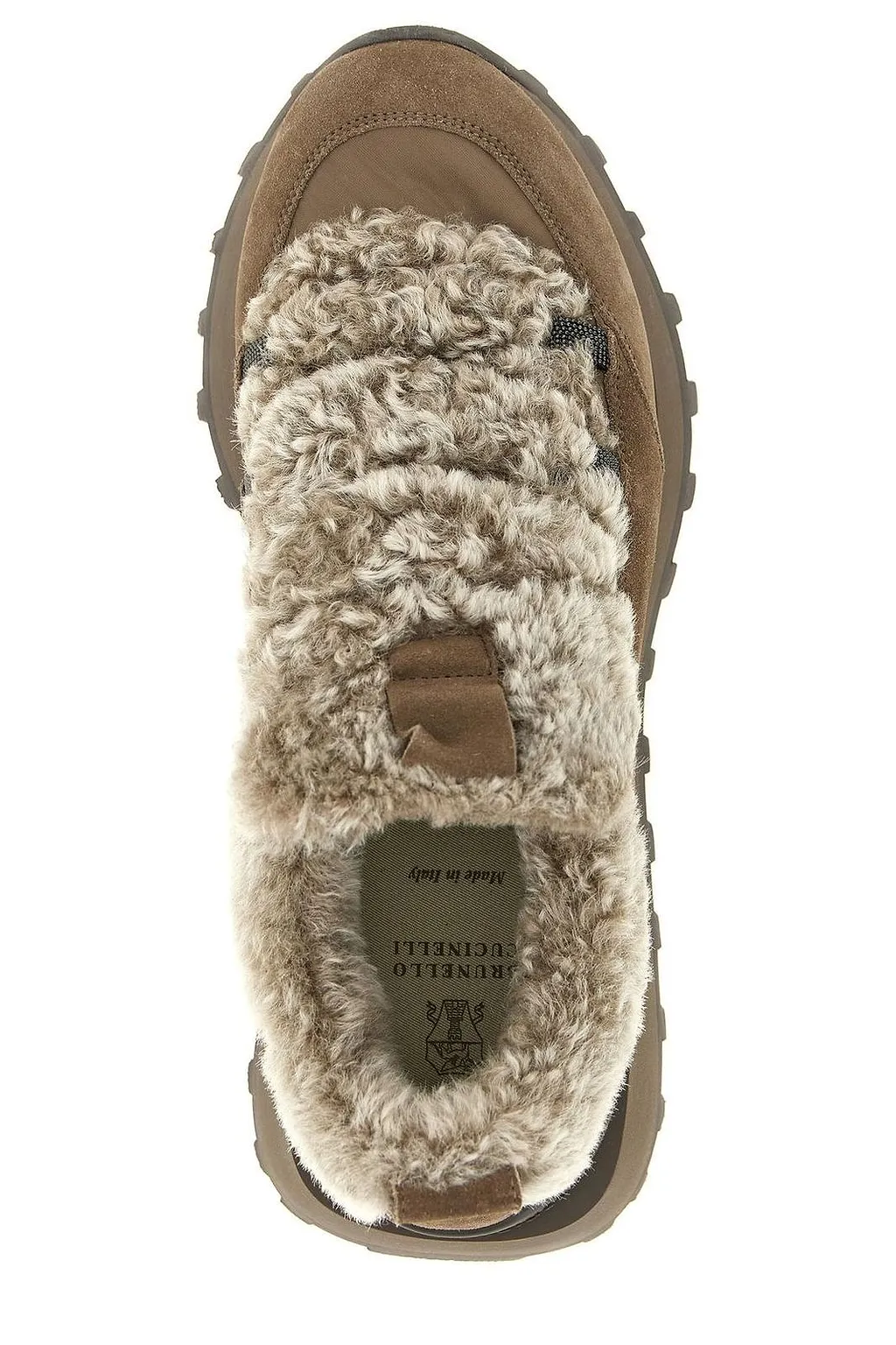 Brunello Cucinelli Monile Shearling Slip-Ons