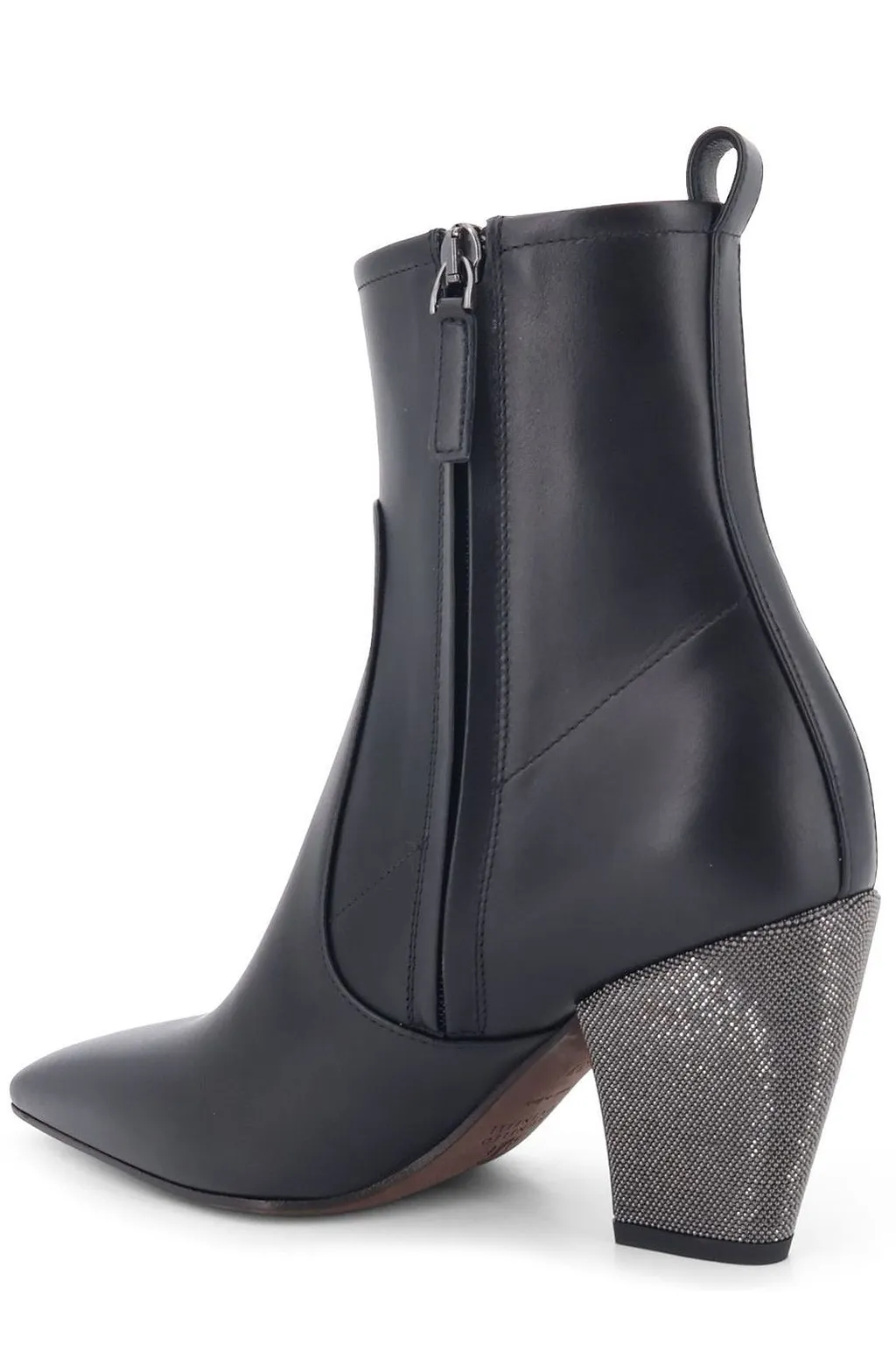 Brunello Cucinelli Monili-Embellished Heeled Boots