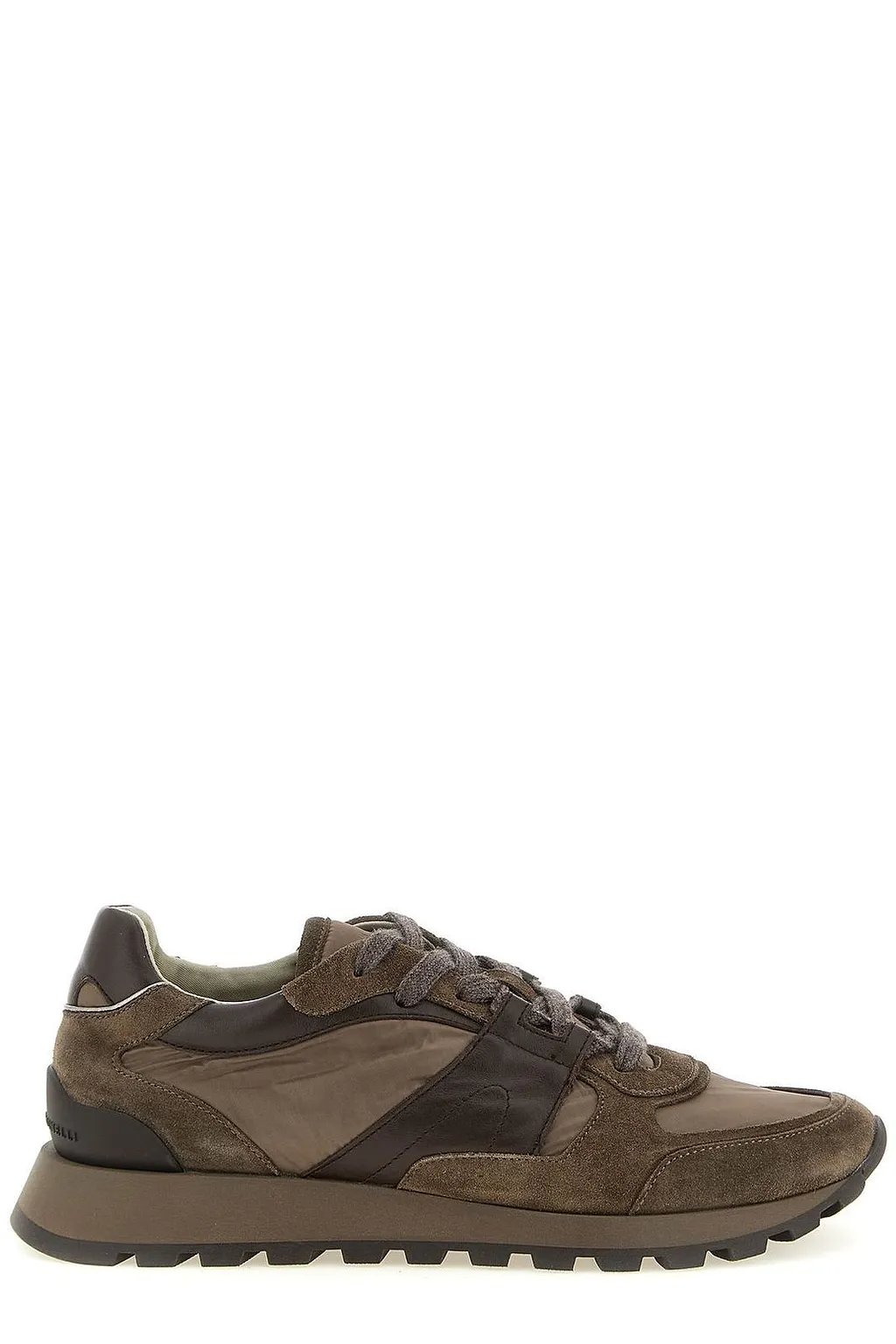 Brunello Cucinelli Panelled Lace-Up Sneakers