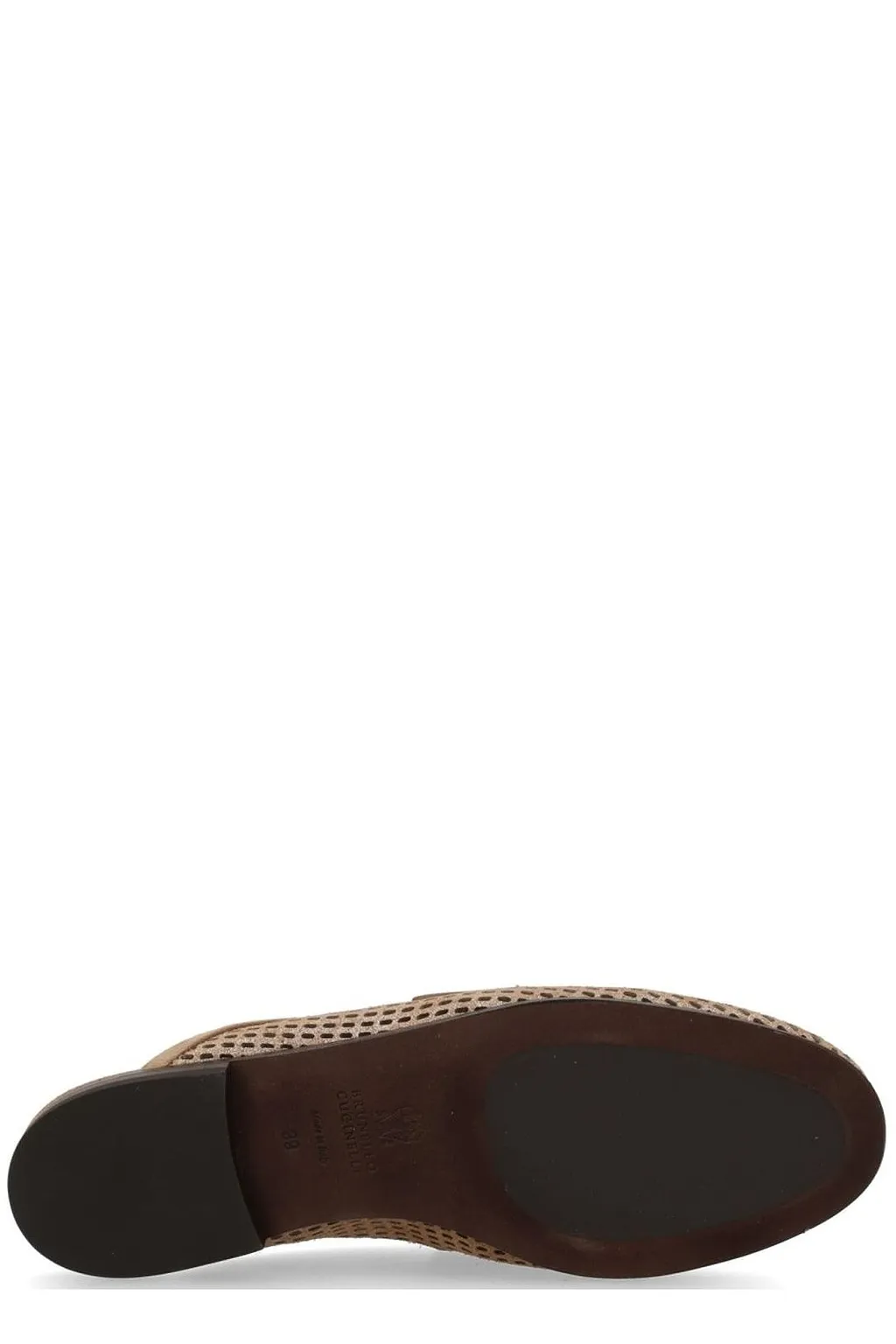 Brunello Cucinelli Perforated Net Flat Mules