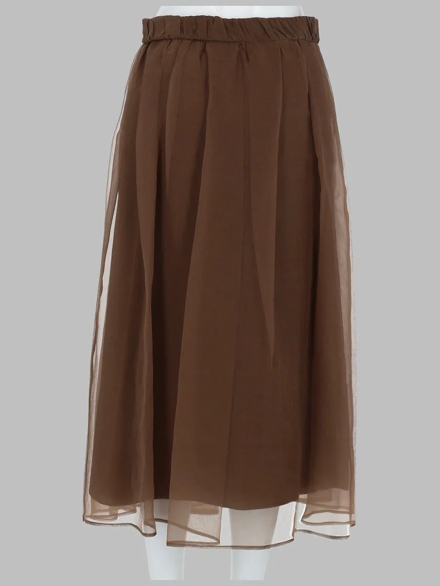 Pleated Midi Skirt
