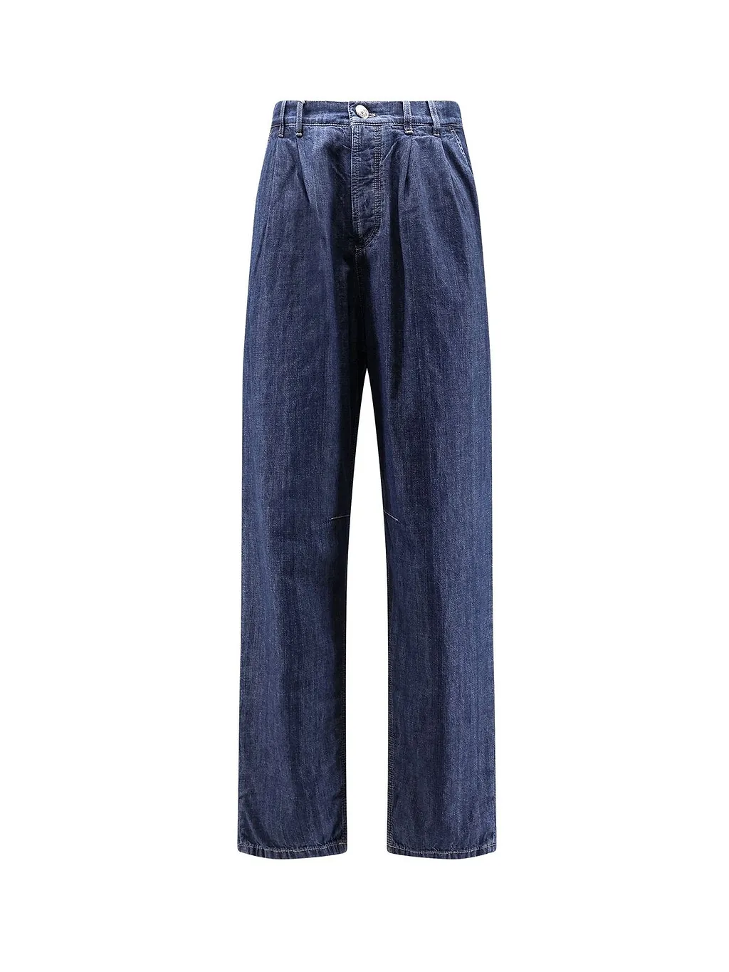 Brunello Cucinelli Pleated Relaxed-Fit Jeans