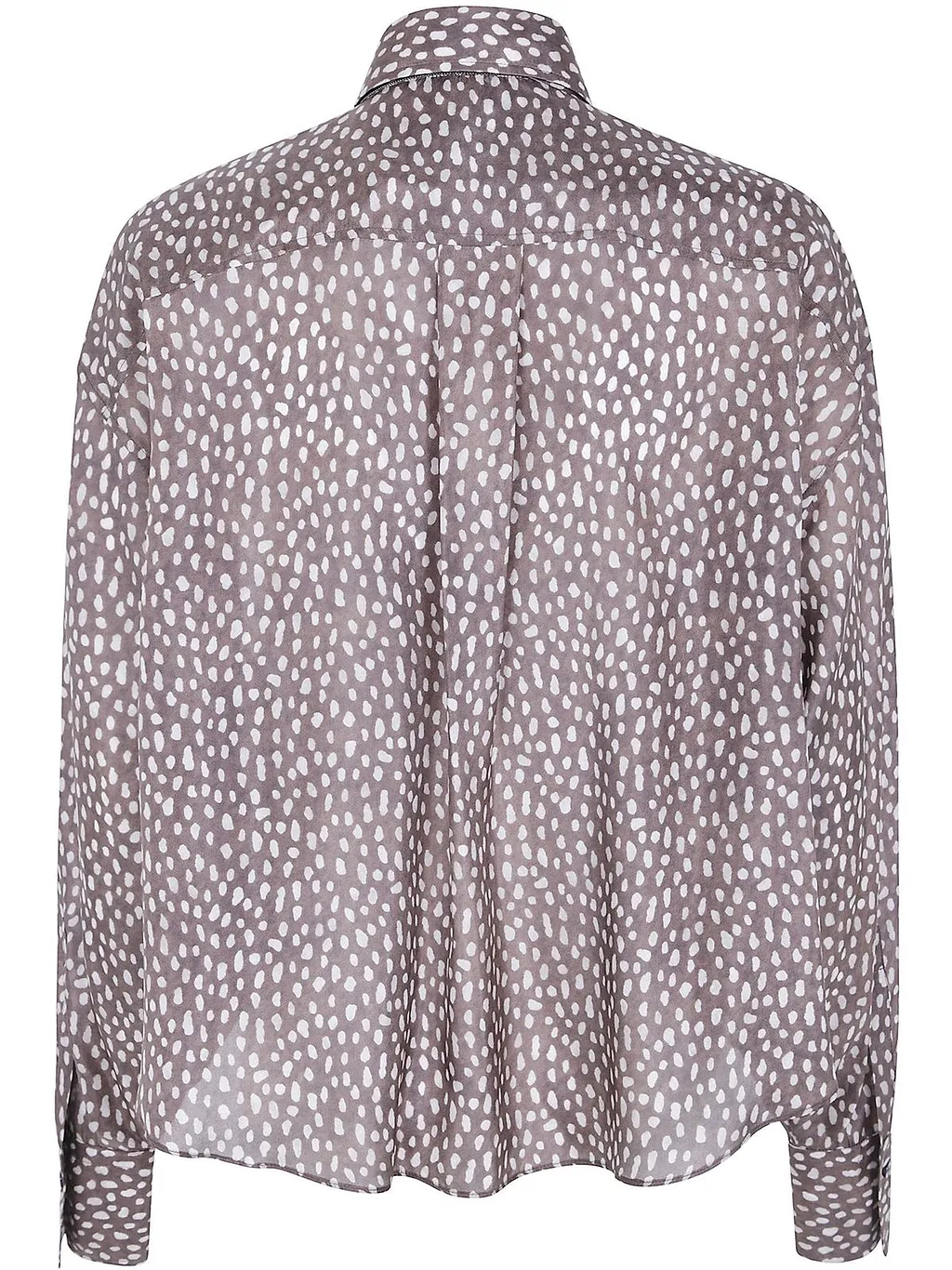 Polka-Dot Printed Long Sleeved Shirt