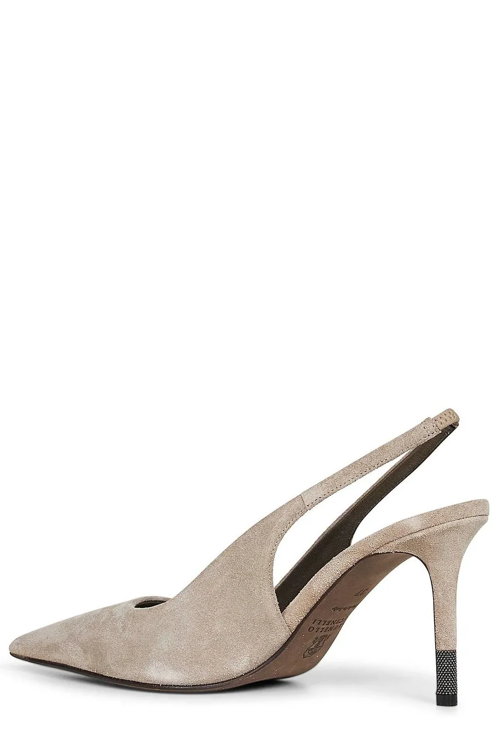 Brunello Cucinelli Pointed Toe Slingback Pumps