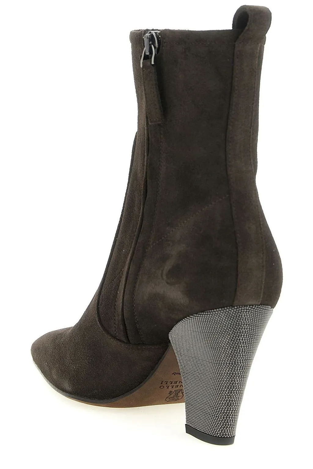 Brunello Cucinelli Precious Heel Ankle Boots